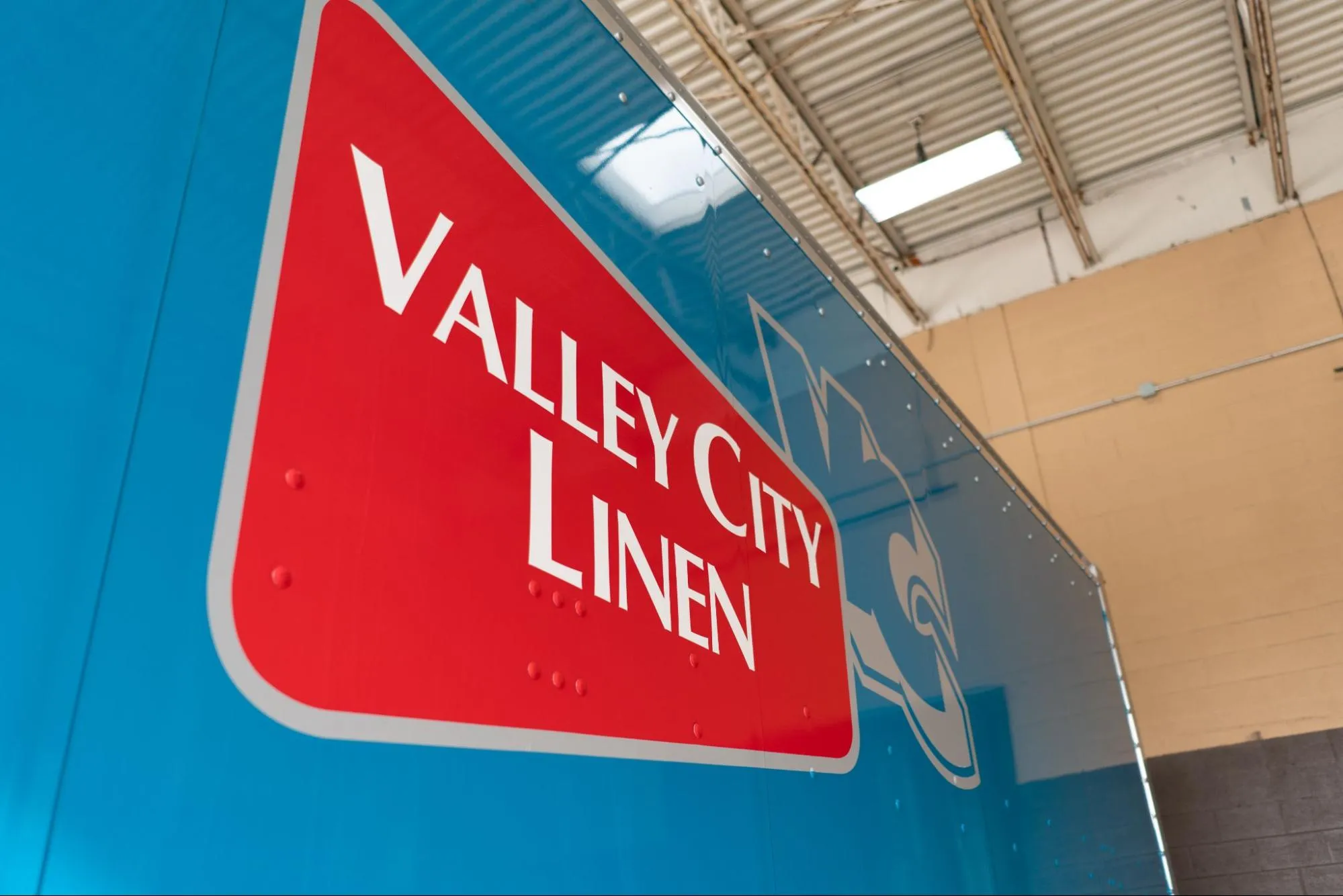 City Valley Linen delivery truck
