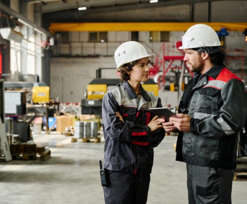 Durable Uniform Programs Built for Demanding Work Environments two workers in shop
