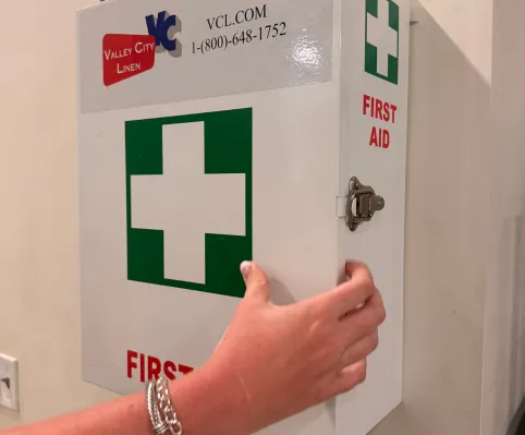Managed First Aid - wall cabinet.