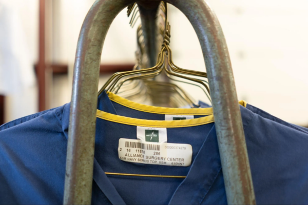 Uniform Services Up close Blue shirt