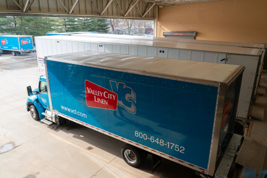 VCL truck in loading bay